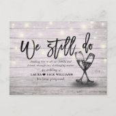 We doen nog steeds een weddenschap dat liefde gedu aankondigingskaart (Voorkant)