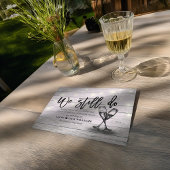 We doen nog steeds een weddenschap dat liefde gedu aankondigingskaart