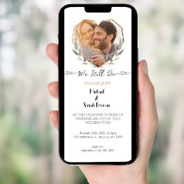 We doen nog steeds elegante foto bruiloft gelofte kaart