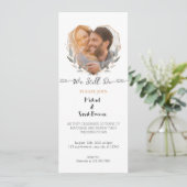 We doen nog steeds elegante foto bruiloft gelofte kaart (Staand voorkant)