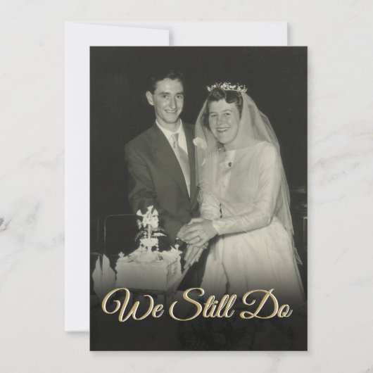 We doen nog steeds elk jaar foto van het Jubileum Kaart (Voorkant)