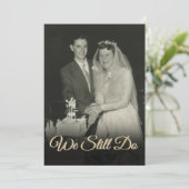 We doen nog steeds elk jaar foto van het Jubileum Kaart (Staand voorkant)