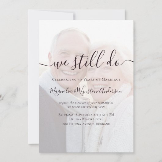 We doen nog steeds foto Vow Renewal All in One Kaart (Voorkant)