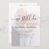 We doen nog steeds foto Vow Renewal All in One Kaart (Voorkant / Achterkant)