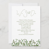 We doen nog steeds Greenery Vow Renewal Ceremony u Kaart (Voorkant)