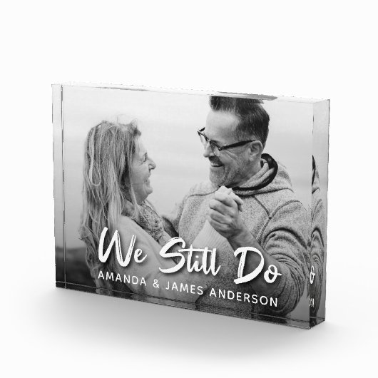 We doen nog steeds het Jubileum Penseel Script Wed Fotoblokken (Rechts)