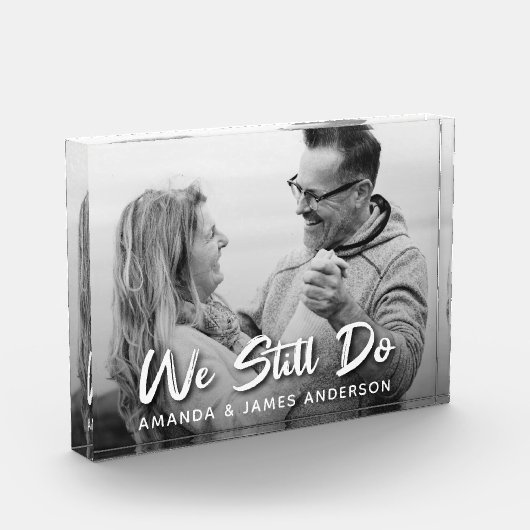 We doen nog steeds het Jubileum Penseel Script Wed Fotoblokken (Links)