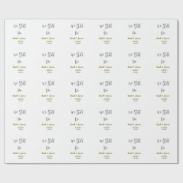 We doen nog steeds huwelijksverjaardag eenvoudig g cadeaupapier