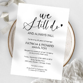 We doen nog steeds huwelijksverjaardag uitnodiging