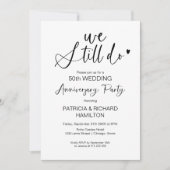 We doen nog steeds huwelijksverjaardag uitnodiging (Voorkant)