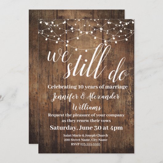 We doen nog steeds jubileum huwelijksviering (Voorkant / Achterkant)