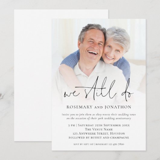 We doen nog steeds Jubileum voor het vernieuwen va Kaart (Voorkant / Achterkant)