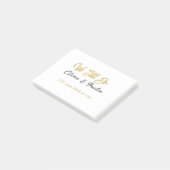 We doen nog steeds koppel naam datum champagne gou post-it® notes (Schuin)