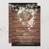 We doen nog steeds met vow Renewal Floral Rustic L Kaart (Voorkant / Achterkant)