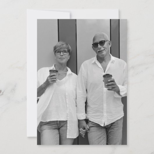 We doen nog steeds | Minimalistisch Jubileum voor  Kaart (Achterkant)