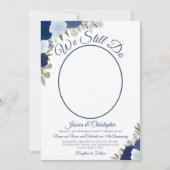 We doen nog steeds Navy Blue Rozen en Fotowoewal Kaart (Voorkant)