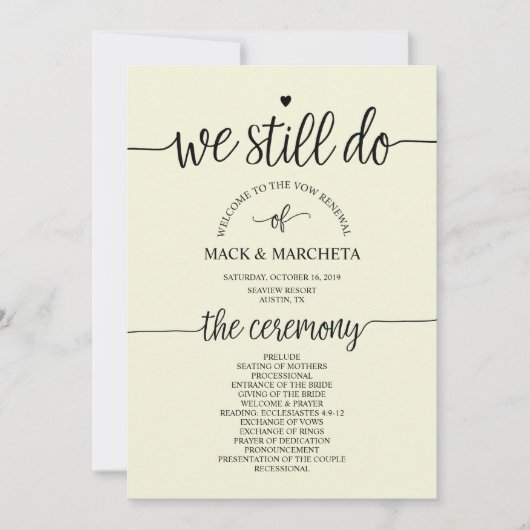 We doen nog steeds programcard kaart (Voorkant)