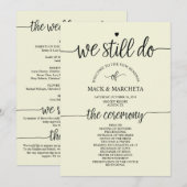 We doen nog steeds programkaart kaart (Voorkant / Achterkant)