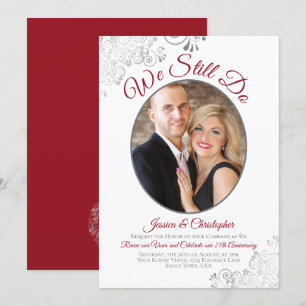 We doen nog steeds Red Silver en White Wedding Vow Kaart