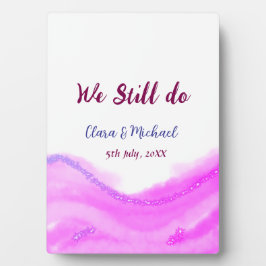 We doen nog steeds roze paarse aquarel glitters gl fotoplaat
