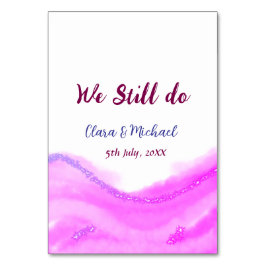 We doen nog steeds roze paarse aquarel glitters gl kaart
