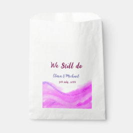 We doen nog steeds roze paarse waterverf glitter s bedankzakje