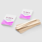 We doen nog steeds roze paarse waterverf glitter s handwaaier (Niet-gemonteerd)