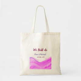 We doen nog steeds roze paarse waterverf glitter s tote bag