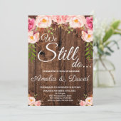 We doen nog steeds uitnodiging, gelofte van vernie kaart (Staand voorkant)