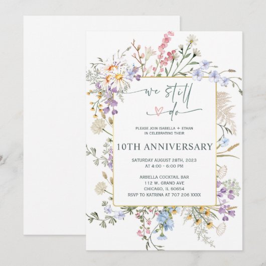 We doen nog steeds uitnodigingsSjabloon Kaart (Voorkant / Achterkant)