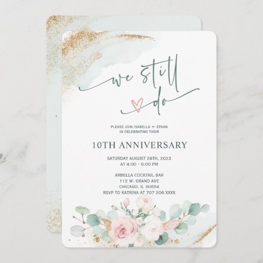 We doen nog steeds uitnodigingsSjabloon Kaart (Voorkant / Achterkant)