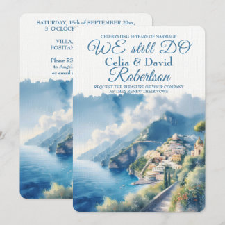 We doen nog steeds Vow Renewal Amalfi Positano Aqu Kaart