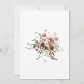 We doen opnieuw goud rustieke bloemen gelofte vern kaart (Achterkant)