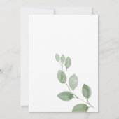 We doen opnieuw Green Delight Eucalyptus gelooft v Kaart (Achterkant)