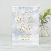 We doen Redo Nieuw Plan Winter Save the Date Kaart (Staand voorkant)