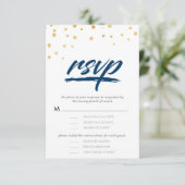"We doen" RSVP-kaarten voor Typografie \ WEDDINGS RSVP Kaartje (Staand voorkant)