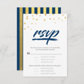 "We doen" RSVP-kaarten voor Typografie \ WEDDINGS RSVP Kaartje (Voorkant / Achterkant)