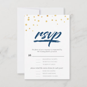 "We doen" RSVP-kaarten voor Typografie \ WEDDINGS RSVP Kaartje