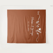 We doen Script Heart Weddenschap Foto Prop Backdro Wandkleed (Voorkant (horizontaal))