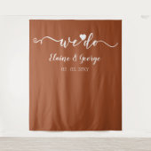 We doen Script Heart Weddenschap Foto Prop Backdro Wandkleed (Voorkant)