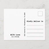 We doen - strand bruiloft - reserveer de datum aankondigingskaart (Achterkant)