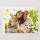 We doen tandem fiets foto opslaan van de datum save the date (Achterkant)