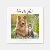 We doen te eenvoudige moderne Schattigee foto Hond Servet (Voorkant)