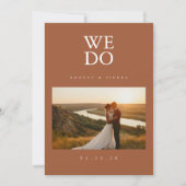 We doen Terracotta moderne minimalistische foto br Kaart (Voorkant)