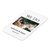 We doen verlovingsfoto huisdier naam foto datum ko magneet (Linkerzijde)