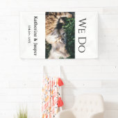 We doen verlovingsfoto huisdier naam foto datum ko spandoek (Insitu)