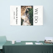 We doen verlovingsfoto huisdier naam foto datum ko spandoek (Beurs)