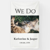 We doen verlovingsfoto huisdier naam foto datum ko spandoek (Verticaal)