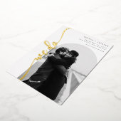 We doen Vertical Arch Photo Save the Date Folie Uitnodiging (Gedraaid)