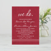 We doen weddenschappen │ Deep Red Kaart (Staand voorkant)